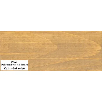 lazura PNZ Ochranná olejová lazura Plus 0,75l Odstín: Zahradní zeleň - Gardgrün