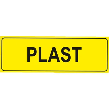 Značení Plast -text bez symbolu samolepící vinylová fólie 300 x 100 mm