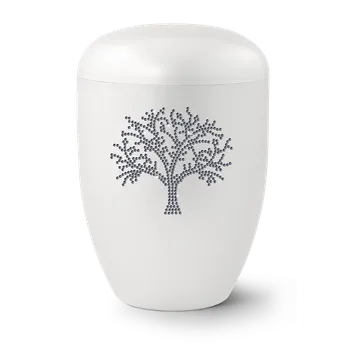 Smuteční dekorace Ekologická urna Karat Tree - Bílá