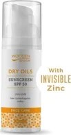 Wooden Spoon Dry Oils opalovací krém na obličej s nízkým komedogenním indexem SPF50 50 ml
