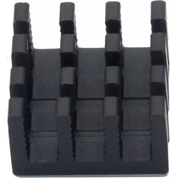 Chladič motoru Hliníkový chladič 14x14x8mm s teplovodivou lepící páskou, černý