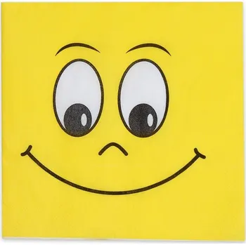 Papírový ubrousek Servítky SMILE 3-vrstv. 33x33cm, 20ks KLC
