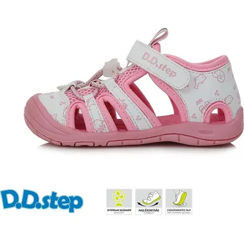 Dětská treková obuv D.D.step dívčí sandály G065-41329C Barva: růžová, Velikost: 22