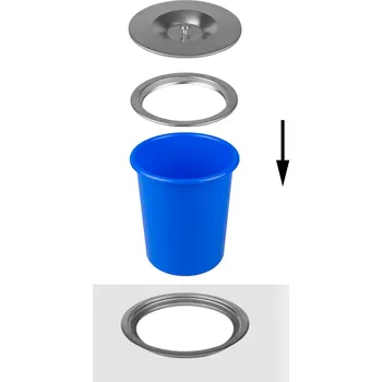 Odpadkový koš Onpira Odpadkový koš do pracovní desky 5/7l Objem: 5 l