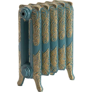 Radiátor Barevná úprava radiátoru tyrkysově zlatá patina pro typ 900 turquise/gold900