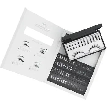 Umělé řasy Nanolash DIY Eyelash Starter Kit Flirty Umělé řasy pro domácí aplikaci - startovací sada