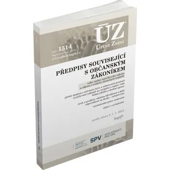 Učebnice ÚZ 1514: Předpisy související s občanským zákoníkem - Nakladatelství Sagit (2023, brožovaná)