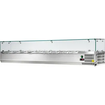 Amitek Nástavba "pizza" chladící 2000x335 9x GN1/3