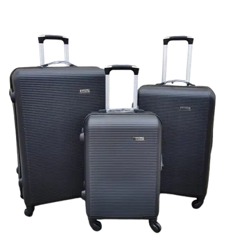 DZL Cestovní skořepinové kufry sada 3ks černé