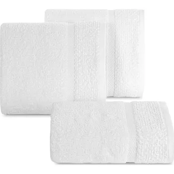 Ručník BAVLNĚNÝ RUČNÍK VILIA 50X90 CM BÍLÁ