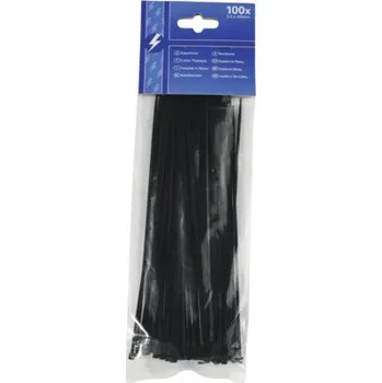 Stahovací páska Stahovací páska 200 x 2,5 mm černá, balení 100 ks