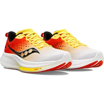 Pánská běžecká obuv Saucony RIDE 17 white/vizigold Velikost boty: 42,5