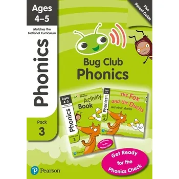 Učebnice Bug Club Phonics Learn at Home Pack 3, Phonics Sets 7-9 for ages 4-5 (Six stories + Parent Guide + Activity Book) - Johnston, Rhona; Watson, Joyce