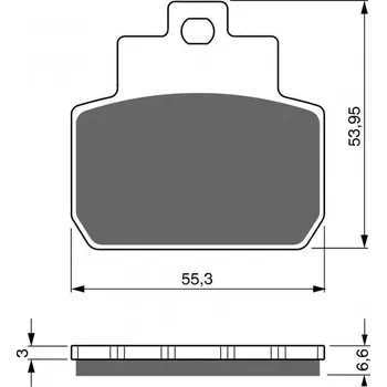 Brzda pro motocykl GOLDFREN Brzdové destičky GOLDFREN 263 AD