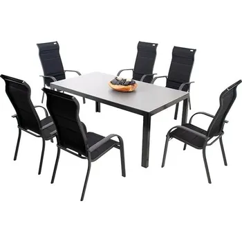 Zahradní sestava DOPPLER Set zahradního nábytku LUNA MIAMI šedá 6+1