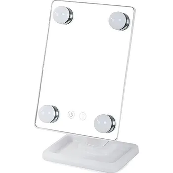 Kosmetické zrcátko VERK15787 Kosmetické zrcátko LED bílé