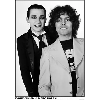 Plakát Plakát, Obraz - The Damned & Marc Bolan - 1977