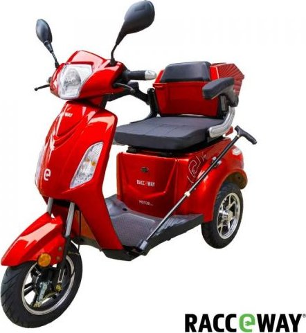 Elektrický tříkolový vozík RACCEWAY® VIA-MS09, vínový lesklý