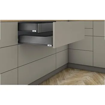 Nábytkové kování BLUM Merivobox M 270 mm, 40 kg, Orion šedá, vnitřní, KOMPLET (BLUM Merivobox M 270 mm, 40 kg, Orion šedá, vnitřní, KOMPLET)