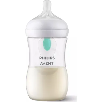Philips Avent Láhev Natural Philips Avent Response transparentní s ventilem AirFree 260 ml