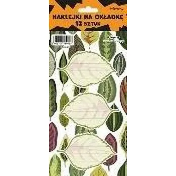 Set školních potřeb Naklejki na zeszyty - Liście (12szt)