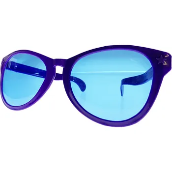 Karnevalová maska Legrační brýle 26 cm Barva: Fialová