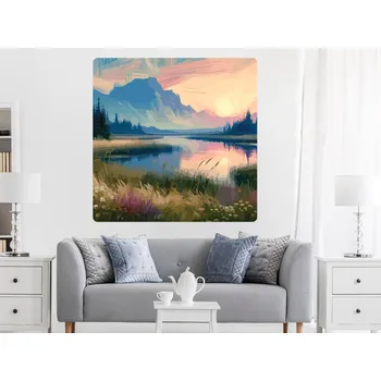 Samolepící dekorace Romantická krajina samolepka na zeď šířka 20 cm