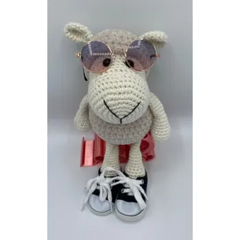 Brýle pro hračky a panenky zlaté/růžovofialové 8cm (8cm)