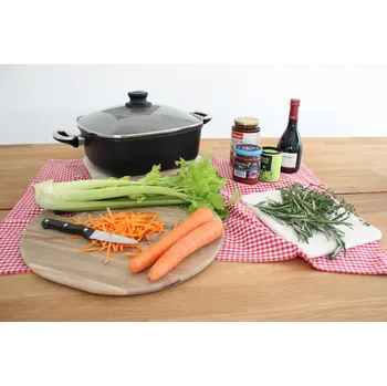 Pečicí pánev Rendlík d28x10cm+PO skl., BAF 4,6l, GIANT litina, ind.