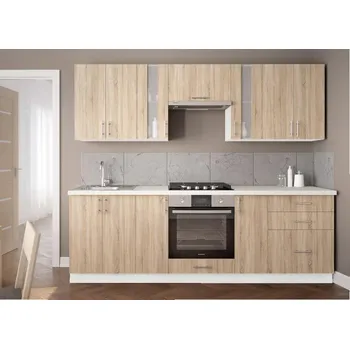 Kuchyňská linka Casarredo Kuchyně FELIPE B 240 bílá/dub sonoma