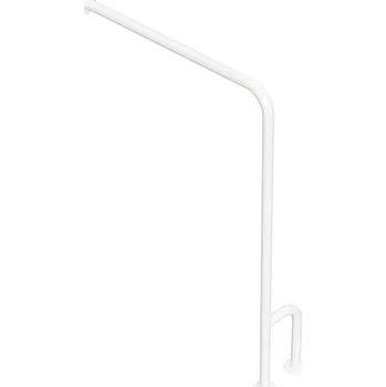 Madlo do koupelny HANDICAP opěrné madlo PRAVÉ 800x850mm, bílá
