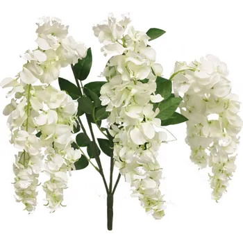 umělá květina Umělé květina, Vistárie - Wisteria Vaiana bilá 77cm