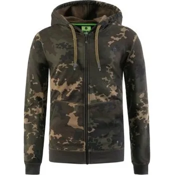 Rybářské oblečení Korda Mikina Zip Hoodie Dark Kamo - S
