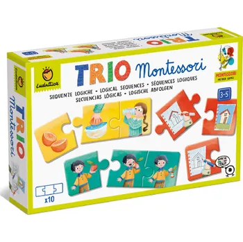 Desková hra Ludattica - Montessori trio logic - Logické posloupnosti