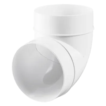 Vzduchotechnické potrubí Oblouky VentilaPlast Průměr [mm]: Ø 100, Stupně: 90°, Zahnutí: Kruhové z plastu