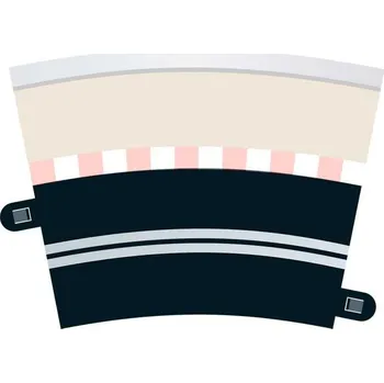 Příslušenství k autodráze Scalextric Příslušenství SCALEXTRIC C7017 - Single Lane (R3 Curve x 4)