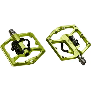 Pedál na kolo Pedály P2R FLATMAN 70 SPD 3SB limetkově zelené