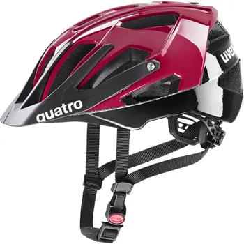 Cyklistická přilba UVEX QUATRO RUBY RED-BLACK 56-61 cm