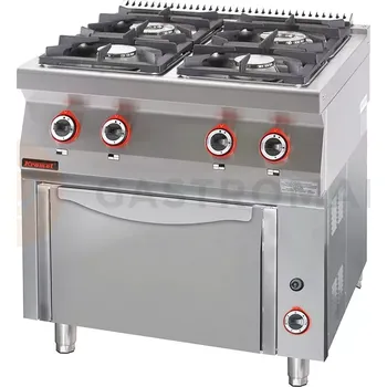 Sporák Plynový sporák 4-hořákový s plynovou troubou | KROMET, 700.KG-4/PG-1