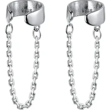 Náušnice For Silver Náušnice klipsy s řetízkem - Stříbro 925