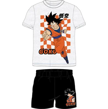 Chlapecké pyžamo Dragon Ball - licence Chlapecké pyžamo - Dragon Ball 5204060, šedý melír / černá Barva: Mix barev, Velikost: 146