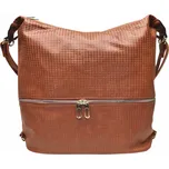 Velký středně hnědý kabelko-batoh 2v1 se vzorem Felicita