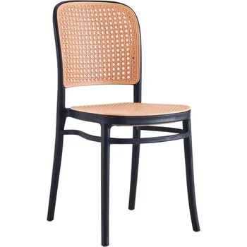 Jídelní židle MOB Jídelní židle Tempo Kondela LENITO (černá + béžová)