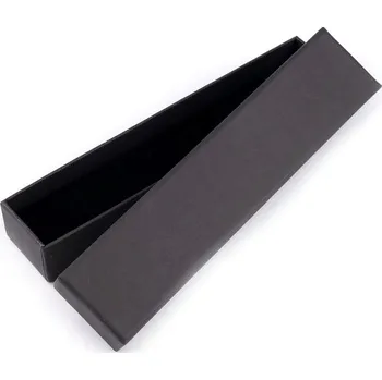 Dárková krabička Krabička na šperky 4,5x21 cm - 3 černá mat