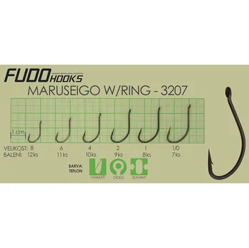 Rybářský háček Fudo Maruseigo Ringed 1 (bal.8ks)