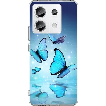 Pouzdro na mobilní telefon Kryt Xiaomi Redmi Note 13 Pro 5G Image pevný Modří motýlci (obal neboli pouzdro na Xiaomi Redmi Note 13 Pro 5G)