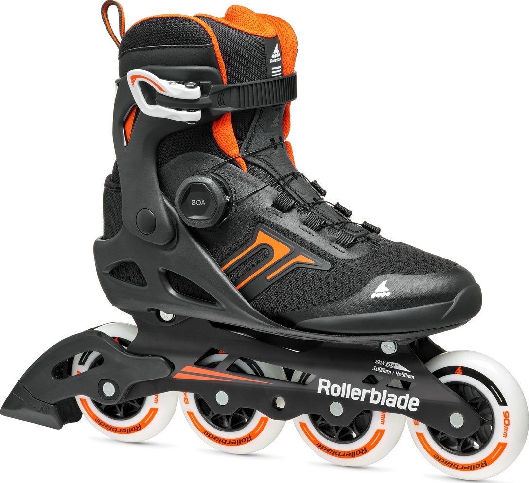 Brusle Rollerblade MACROBLADE 90 BOA - black/orange, 270