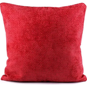 Povlak na dekorativní polštářek Povlak na polštář velvetový 45x45 cm - 3 červená