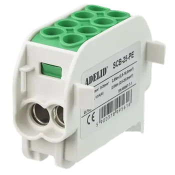 Svorkovnice rozbočovací 25/4 zelená