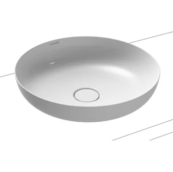 Umyvadlo Kaldewei Miena umyvadlo 38x38 cm kulatý na pult bílá 909406003001